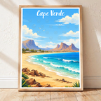 Cape Verde - Travel Art Print Wall Deco Poster