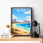 Cape Verde - Travel Art Print Wall Deco Poster