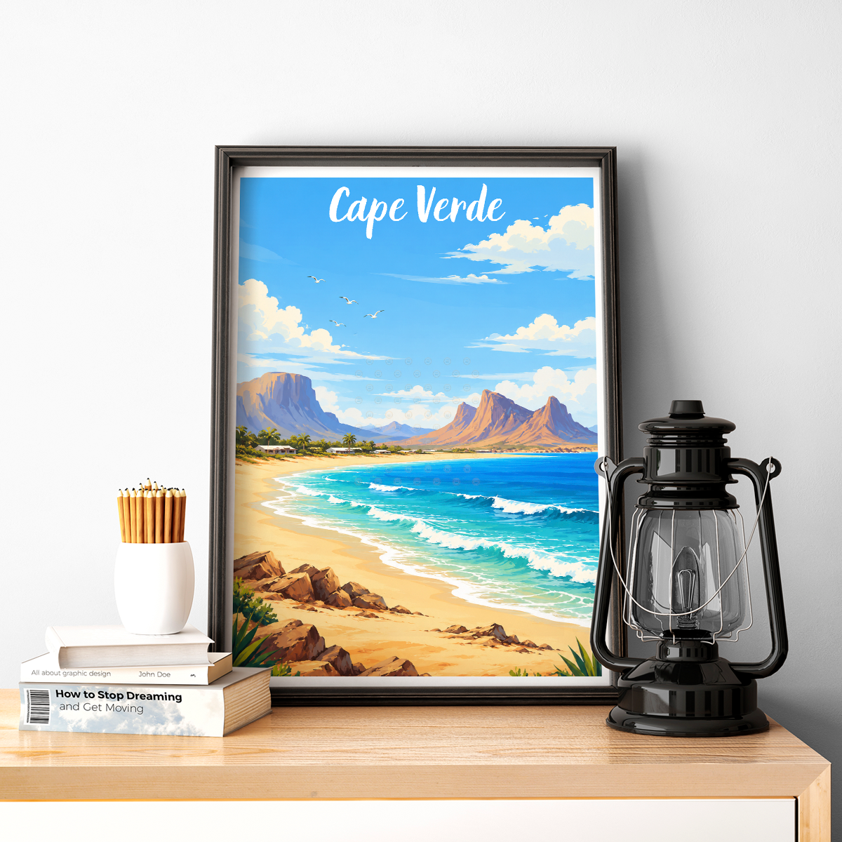 Cape Verde - Travel Art Print Wall Deco Poster