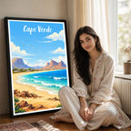 Cape Verde - Travel Art Print Wall Deco Poster
