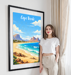 Cape Verde - Travel Art Print Wall Deco Poster