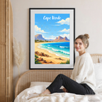 Cape Verde - Travel Art Print Wall Deco Poster