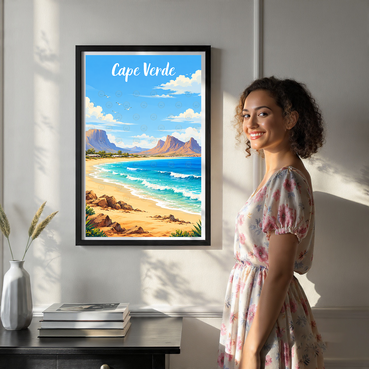 Cape Verde - Travel Art Print Wall Deco Poster