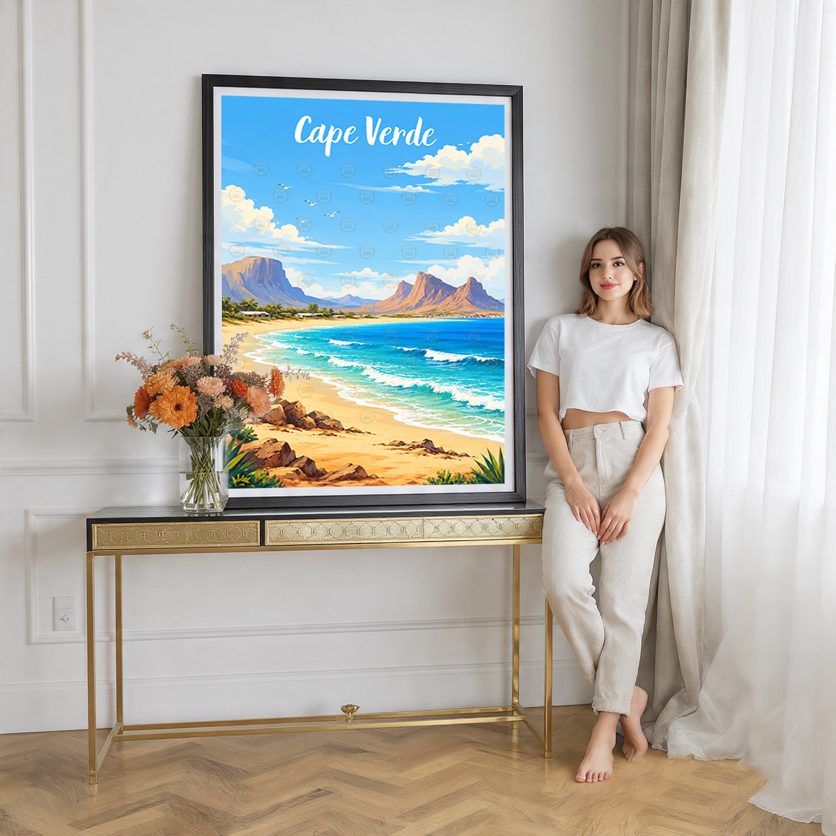 Cape Verde - Travel Art Print Wall Deco Poster