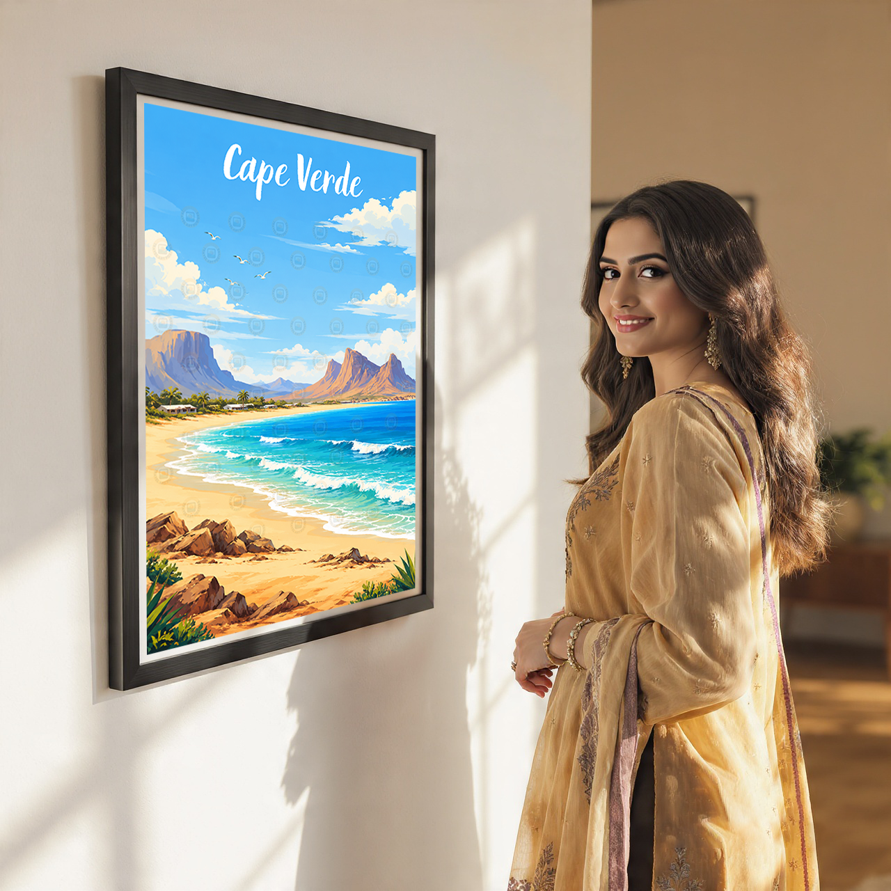Cape Verde - Travel Art Print Wall Deco Poster
