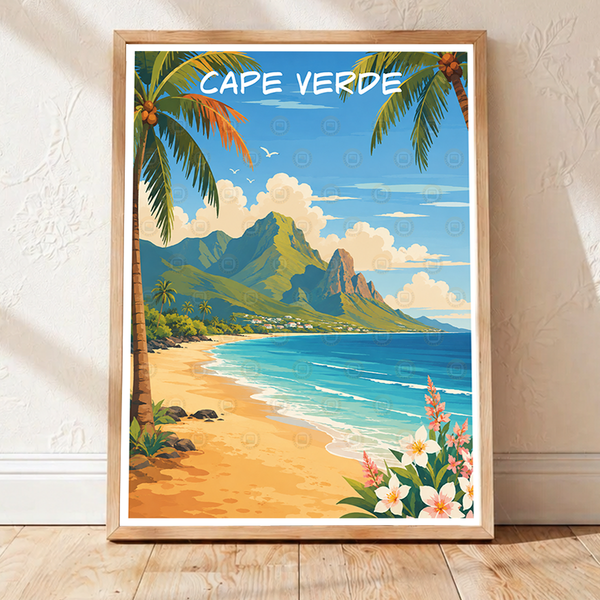 Cape Verde - Travel Art Print Wall Deco Poster
