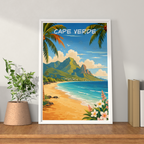 Cape Verde - Travel Art Print Wall Deco Poster