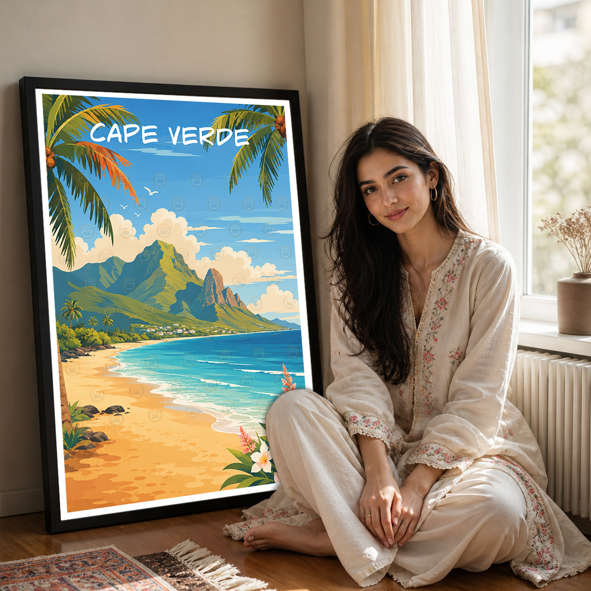 Cape Verde - Travel Art Print Wall Deco Poster