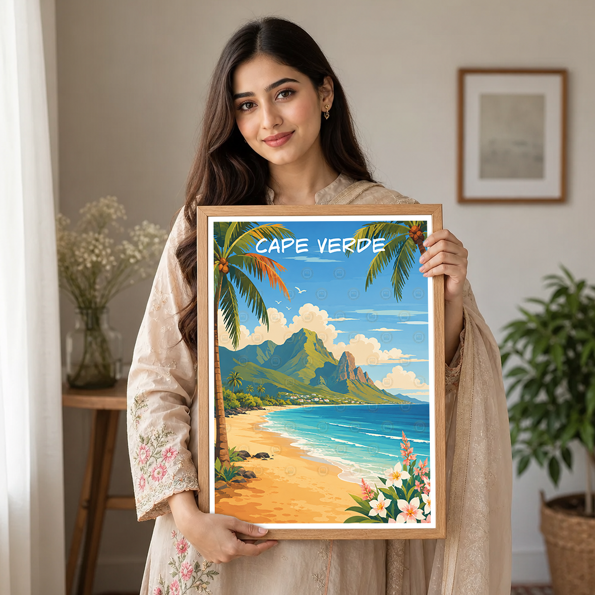 Cape Verde - Travel Art Print Wall Deco Poster