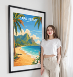 Cape Verde - Travel Art Print Wall Deco Poster