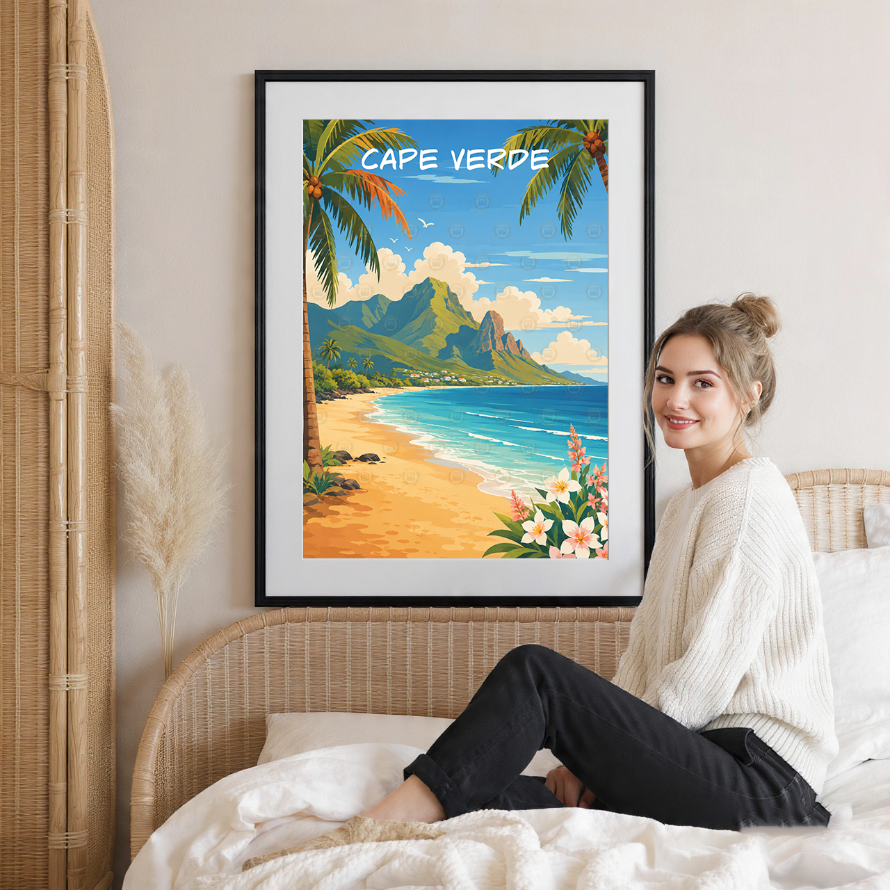 Cape Verde - Travel Art Print Wall Deco Poster