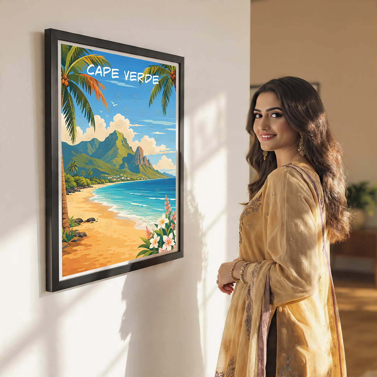 Cape Verde - Travel Art Print Wall Deco Poster