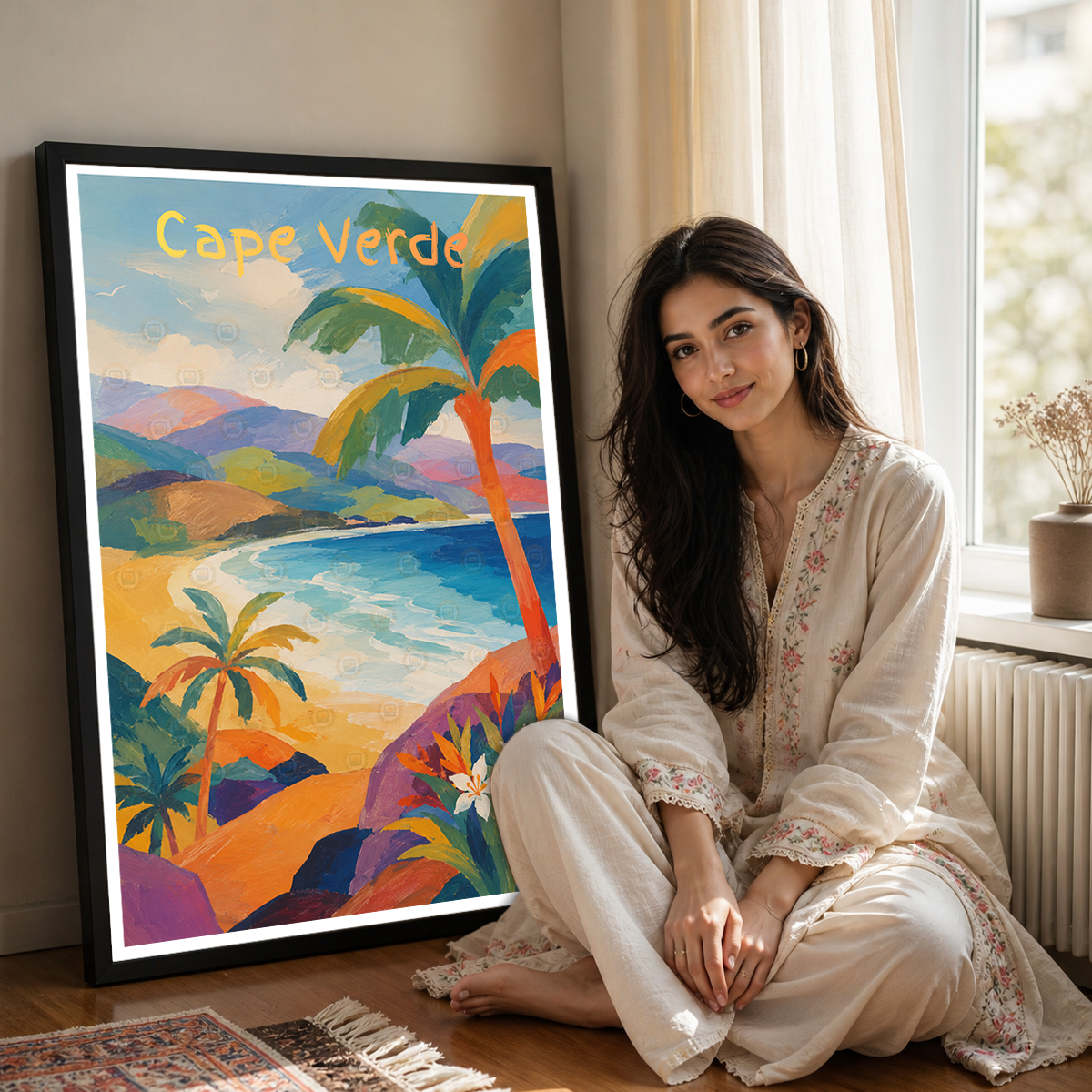 Cape Verde - Travel Art Print Wall Deco Poster