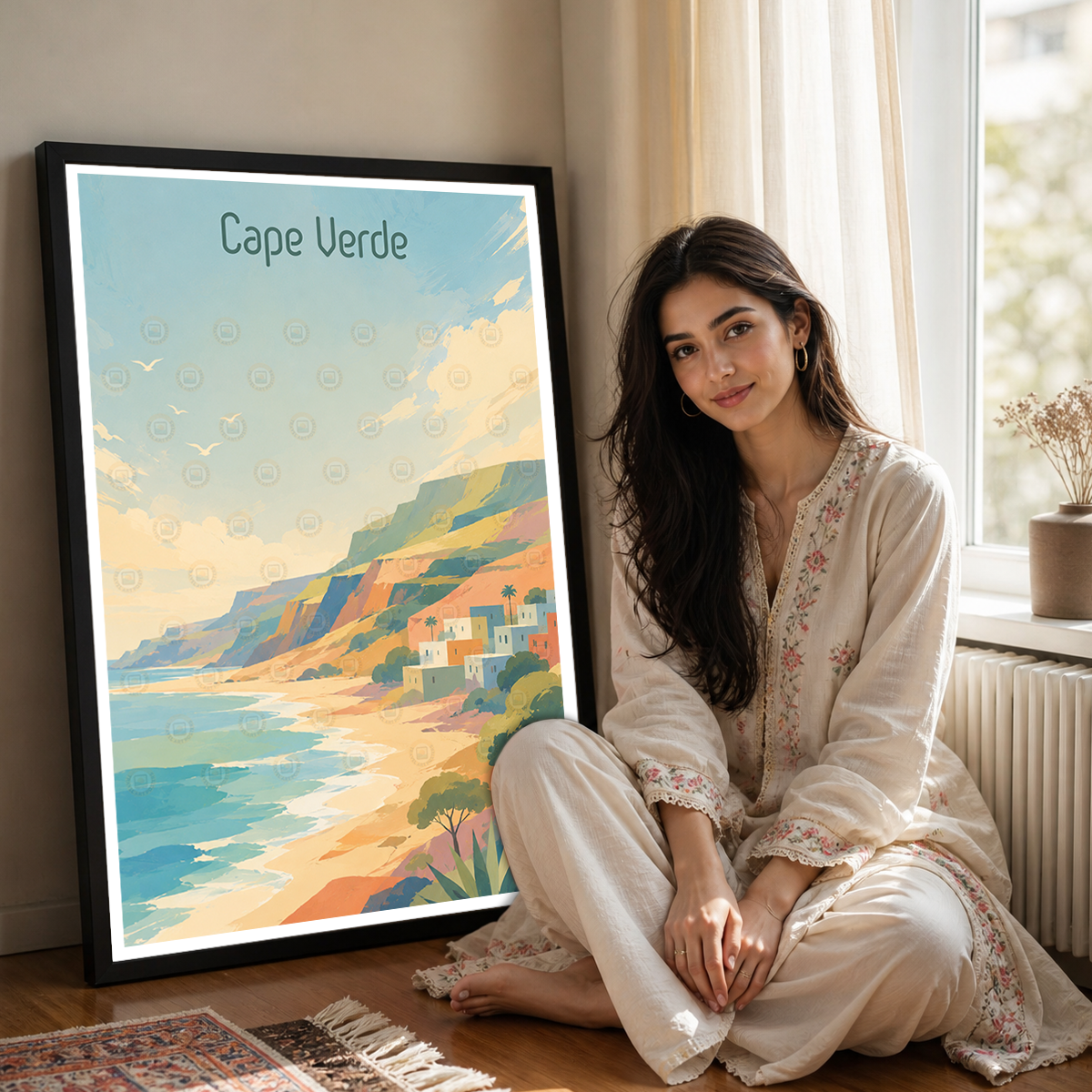 Cape Verde - Travel Art Print Wall Deco Poster
