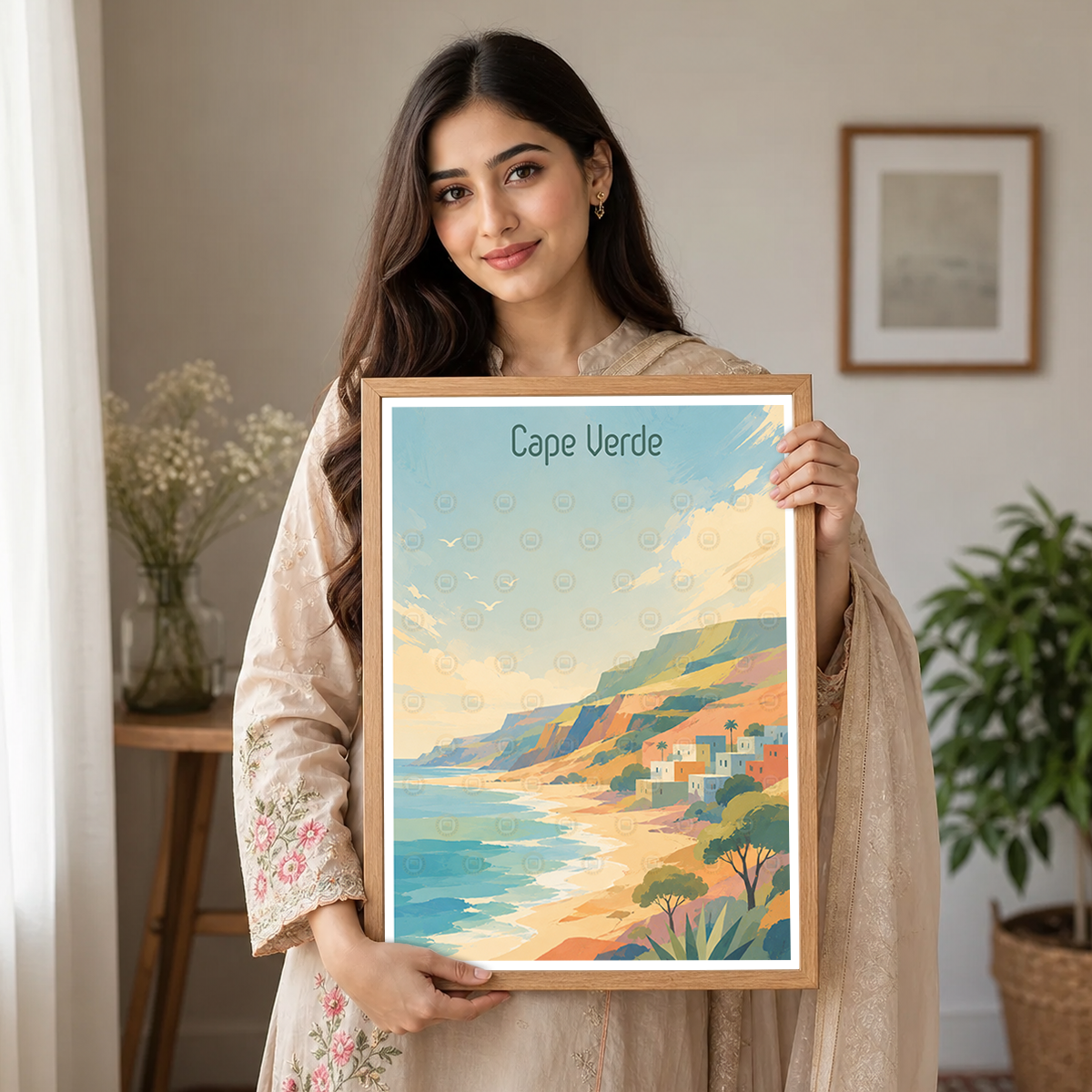 Cape Verde - Travel Art Print Wall Deco Poster