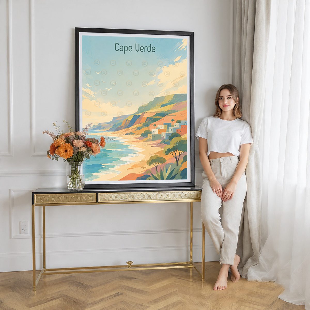 Cape Verde - Travel Art Print Wall Deco Poster