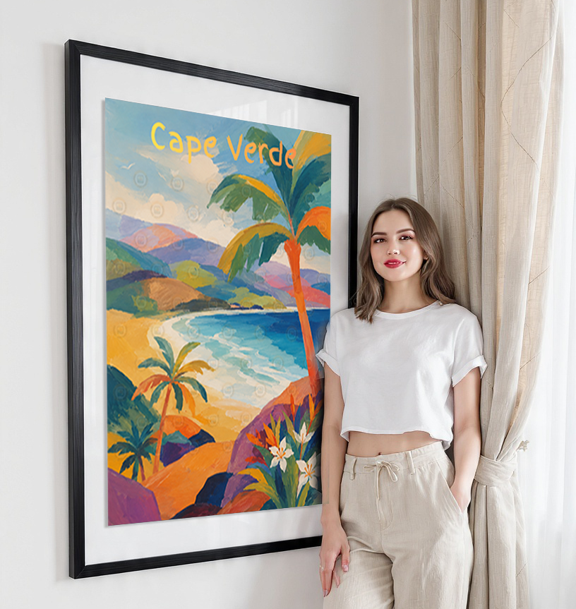 Cape Verde - Travel Art Print Wall Deco Poster