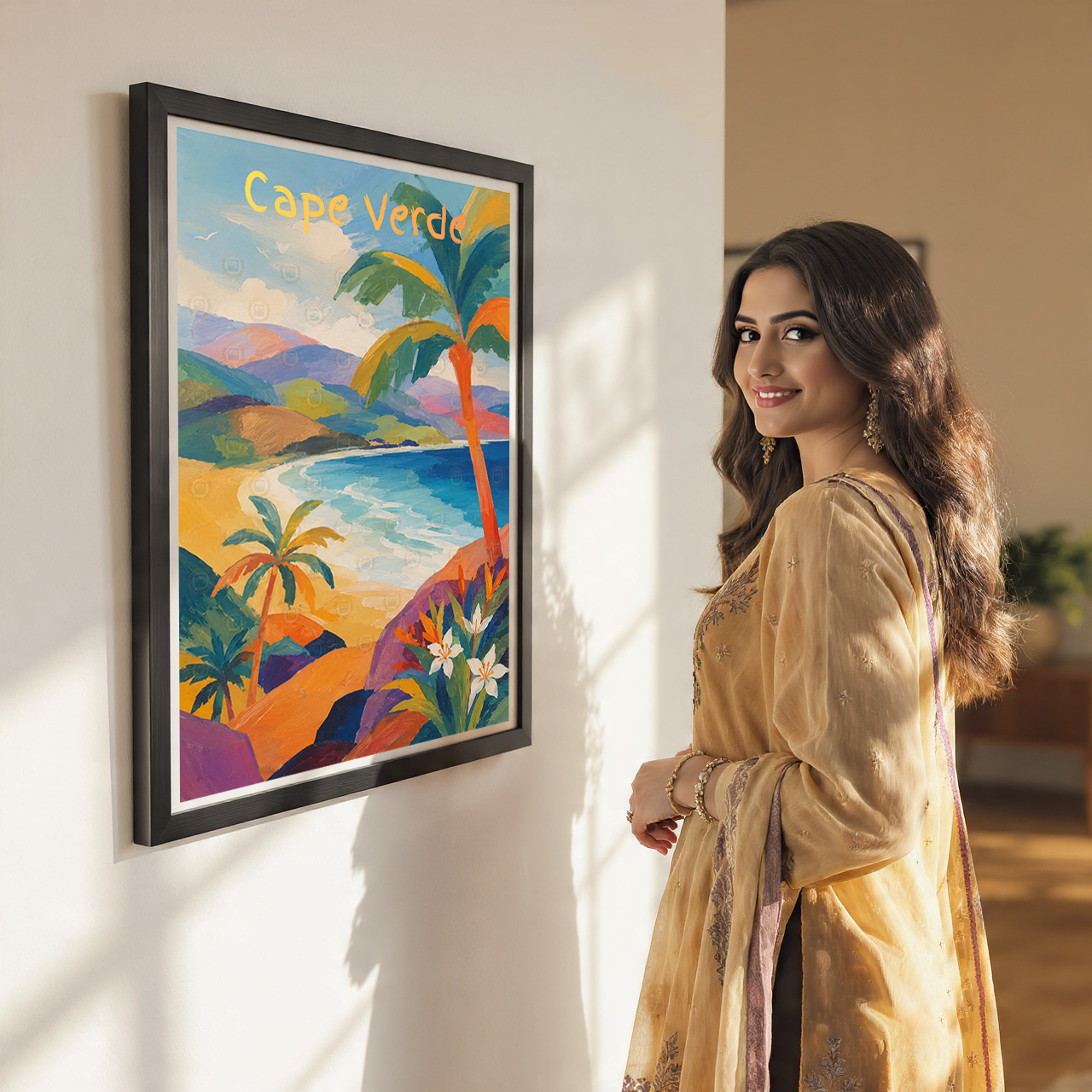 Cape Verde - Travel Art Print Wall Deco Poster