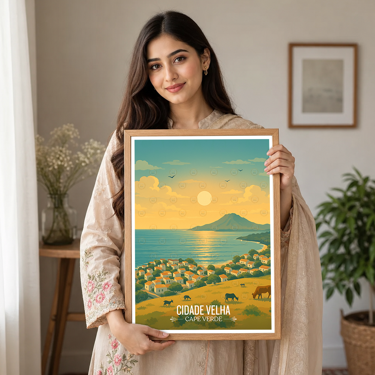 Cidade Velha - Cape Verde - Travel Art Print Wall Deco Poster