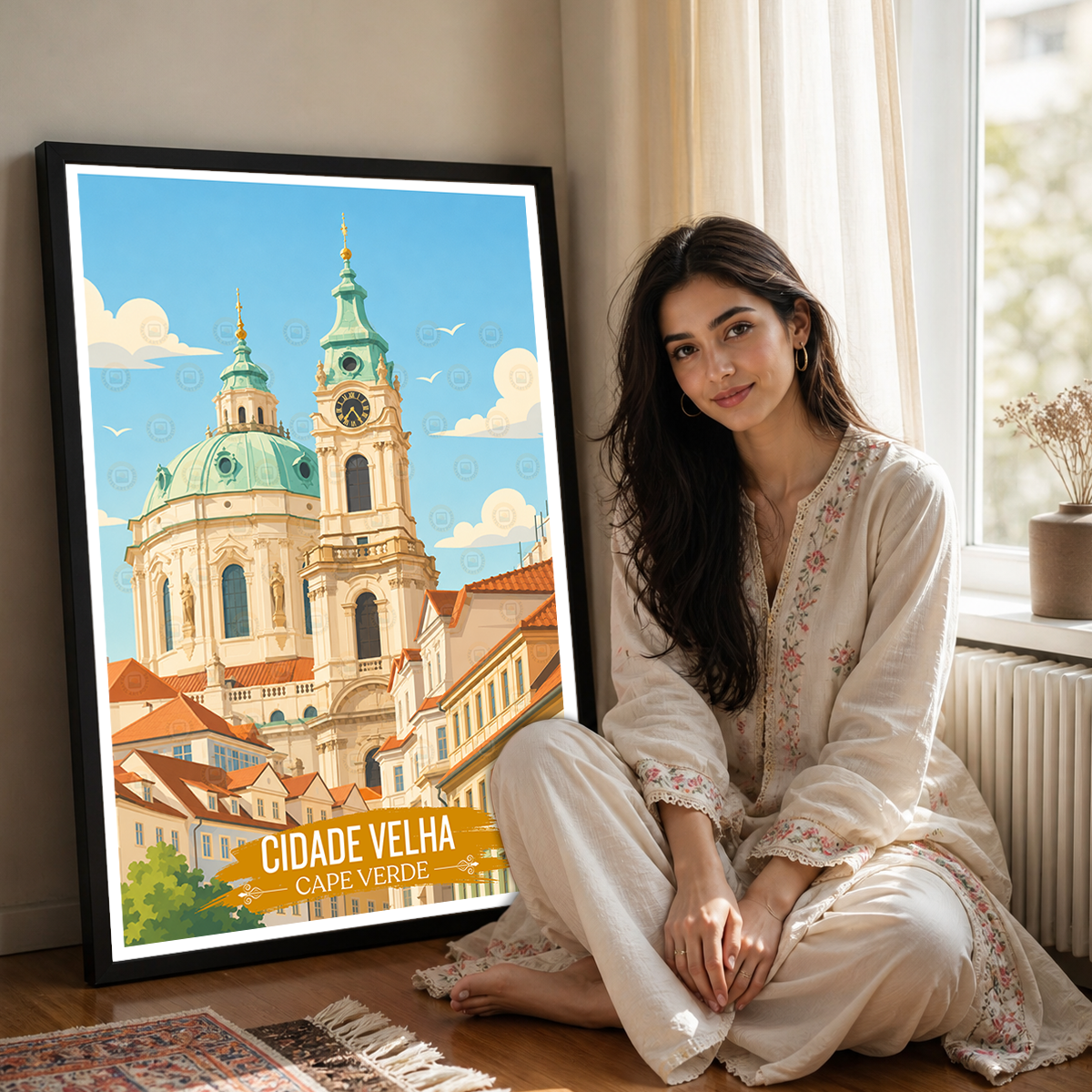 Cidade Velha - Cape Verde - Travel Art Print Wall Deco Poster