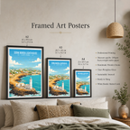 Dona Maria Lighthouse - Cape Verde - Travel Art Print Wall Deco Poster