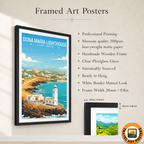 Dona Maria Lighthouse - Cape Verde - Travel Art Print Wall Deco Poster