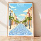 Espargos - Cape Verde - Travel Art Print Wall Deco Poster
