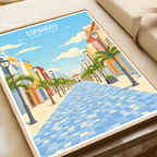 Espargos - Cape Verde - Travel Art Print Wall Deco Poster