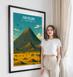 Fogo Volcano - Cape Verde - Travel Art Print Wall Deco Poster
