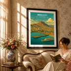 Mindelo City - Cape Verde - Travel Art Print Wall Deco Poster