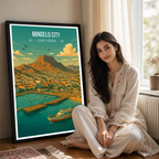 Mindelo City - Cape Verde - Travel Art Print Wall Deco Poster
