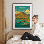 Mindelo City - Cape Verde - Travel Art Print Wall Deco Poster