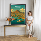 Mindelo City - Cape Verde - Travel Art Print Wall Deco Poster