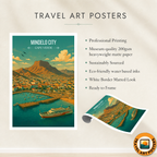Mindelo City - Cape Verde - Travel Art Print Wall Deco Poster