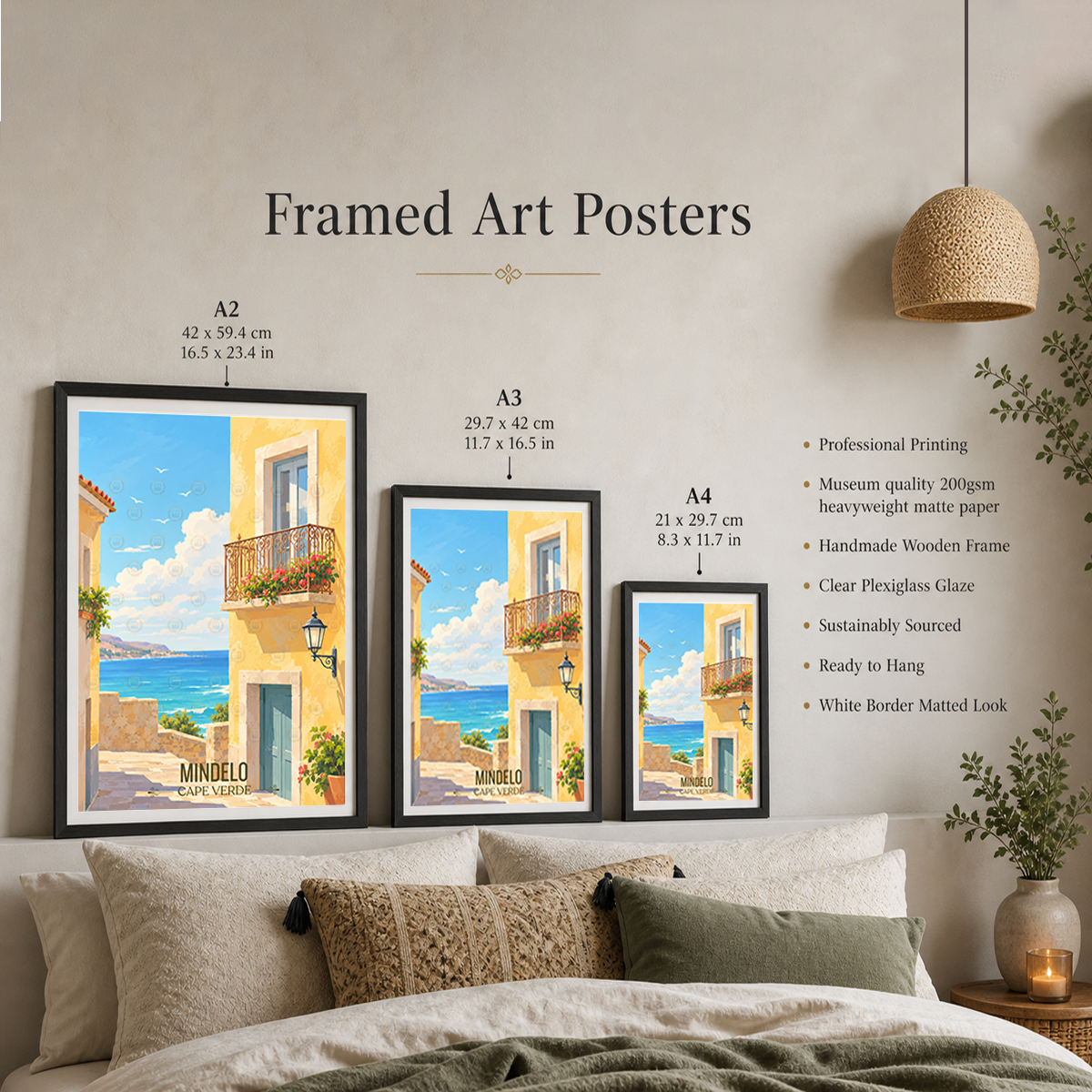 Mindelo - Cape Verde - Travel Art Print Wall Deco Poster