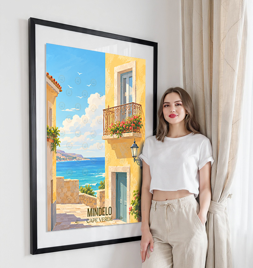 Mindelo - Cape Verde - Travel Art Print Wall Deco Poster
