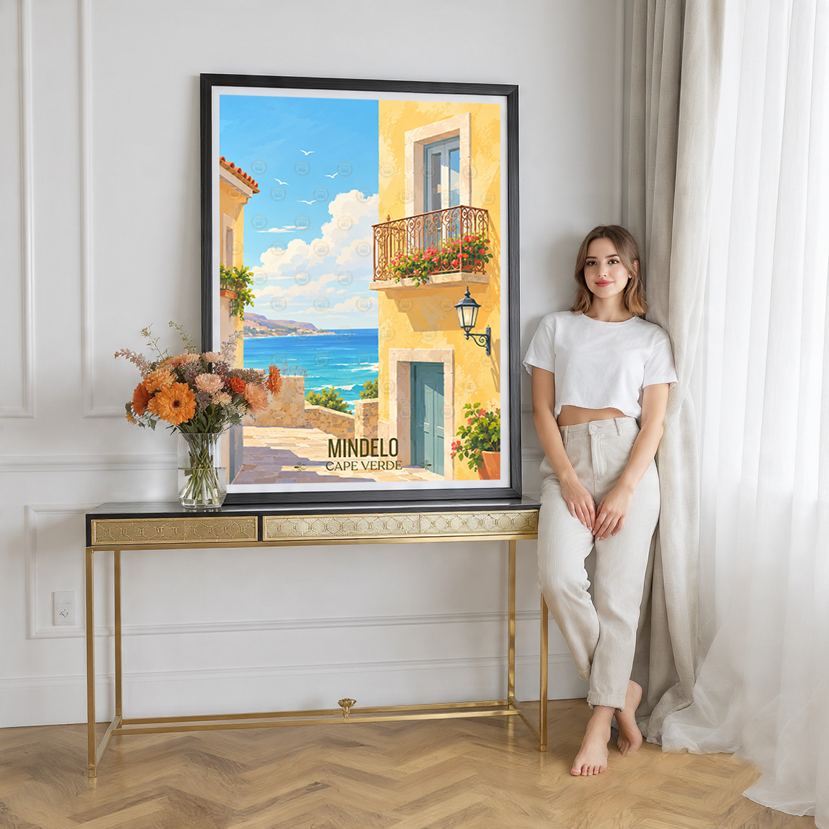 Mindelo - Cape Verde - Travel Art Print Wall Deco Poster