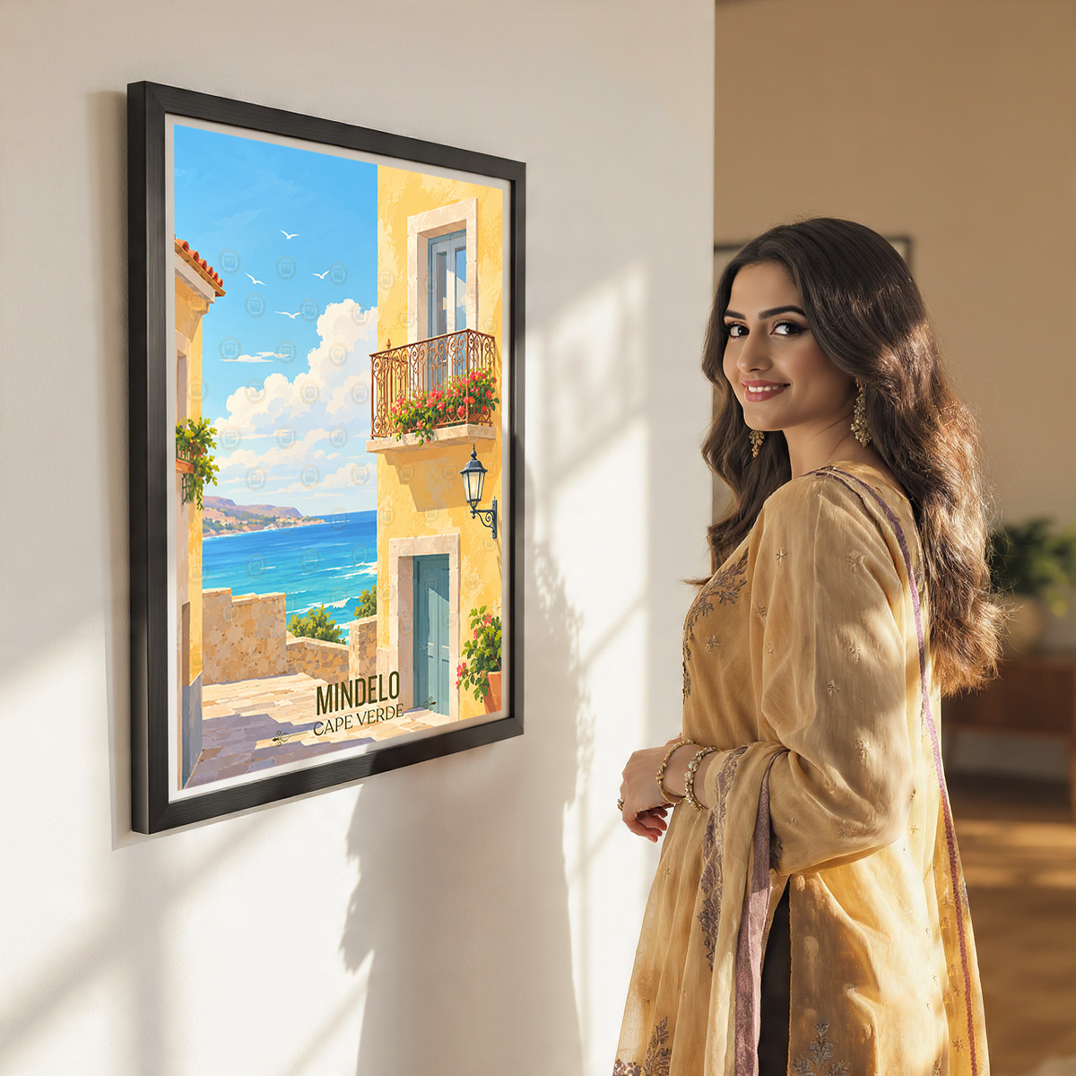 Mindelo - Cape Verde - Travel Art Print Wall Deco Poster