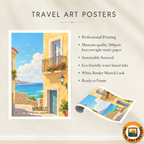 Mindelo - Cape Verde - Travel Art Print Wall Deco Poster
