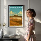Pedra de Lume Salt Crater - Cape Verde - Travel Art Print Wall Deco Poster