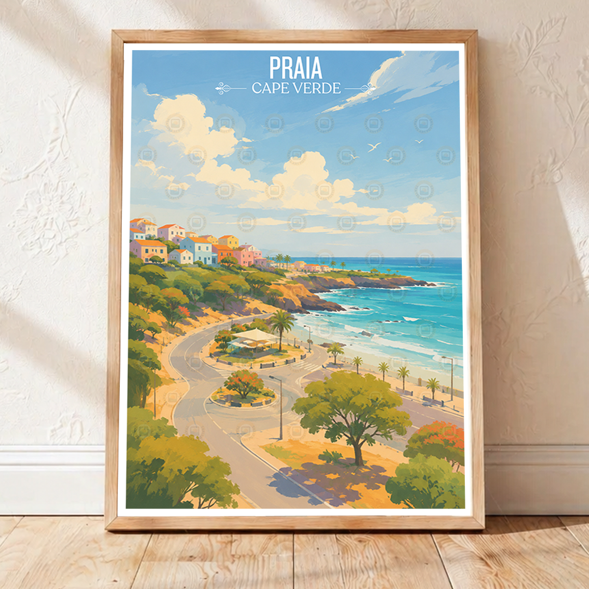 Praia - Cape Verde - Travel Art Print Wall Deco Poster