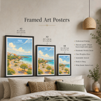 Praia - Cape Verde - Travel Art Print Wall Deco Poster