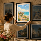 Praia - Cape Verde - Travel Art Print Wall Deco Poster