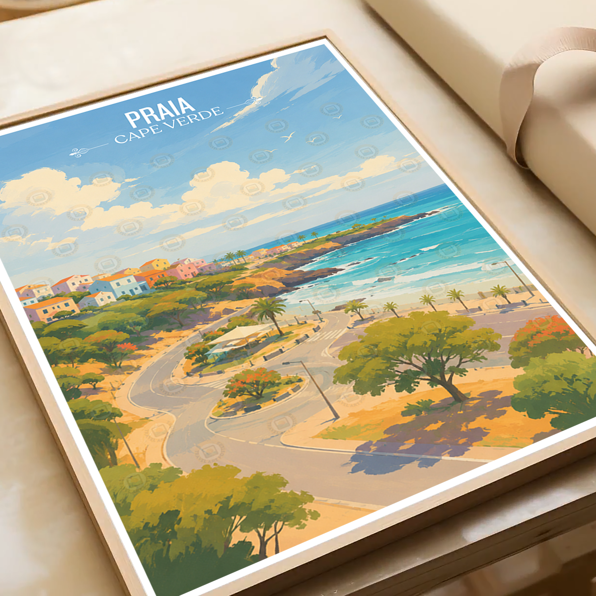 Praia - Cape Verde - Travel Art Print Wall Deco Poster