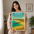 Santa Maria Beach - Cape Verde - Travel Art Print Wall Deco Poster