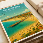 Santa Maria Beach - Cape Verde - Travel Art Print Wall Deco Poster