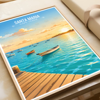 Santa Maria - Cape Verde - Travel Art Print Wall Deco Poster