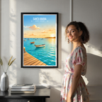 Santa Maria - Cape Verde - Travel Art Print Wall Deco Poster