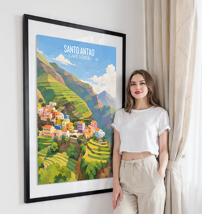 Santo Antao - Cape Verde - Travel Art Print Wall Deco Poster