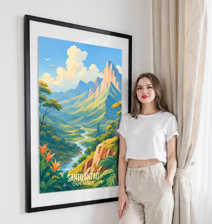 Santo Antao - Cape Verde - Travel Art Print Wall Deco Poster